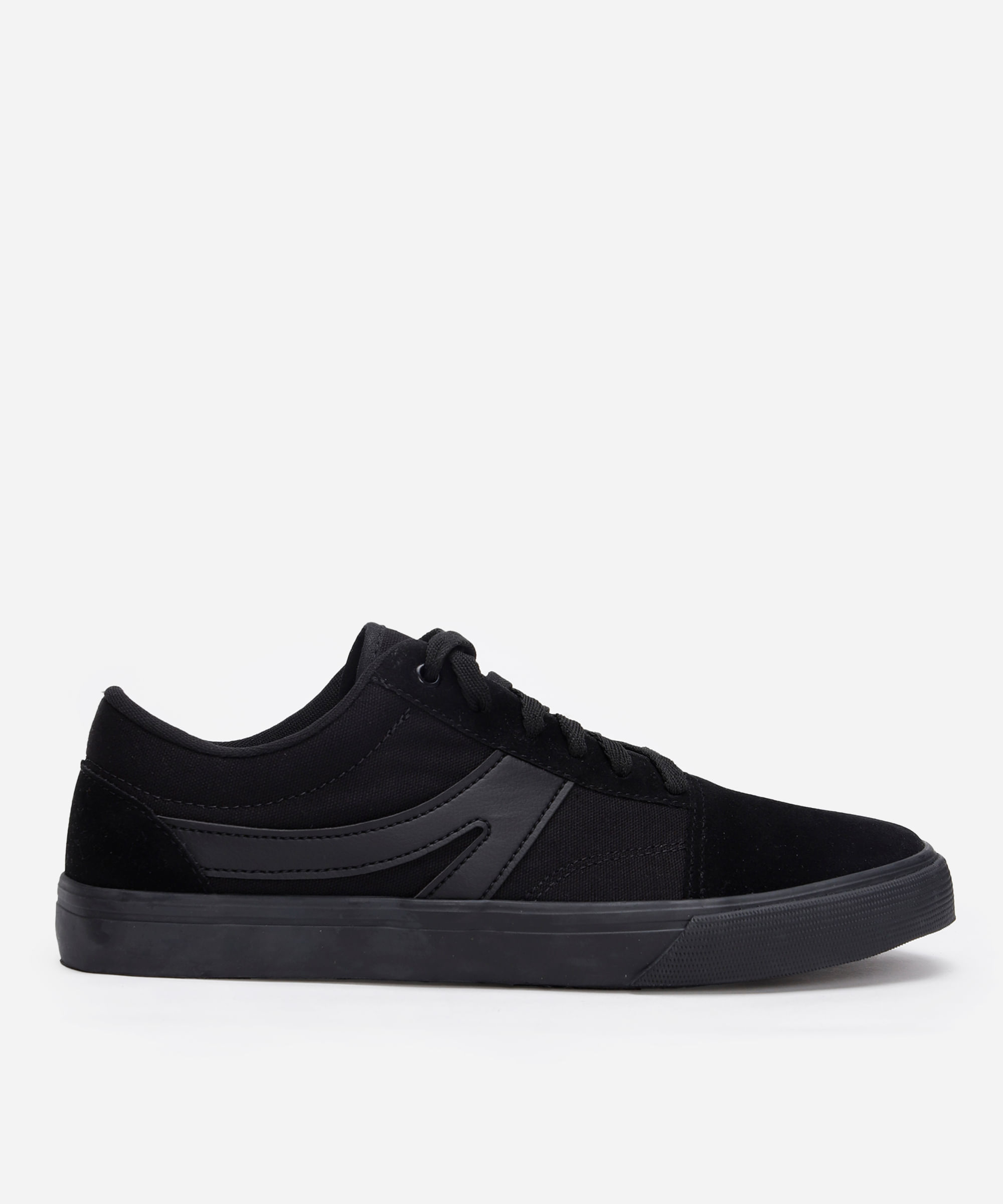 tênis casual com recorte ace preto