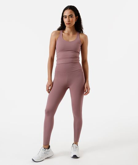 calça legging feminina esportiva ace com bolso rosa P