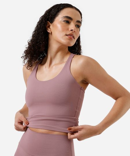 cropped nadador feminino esportivo ace rosa M
