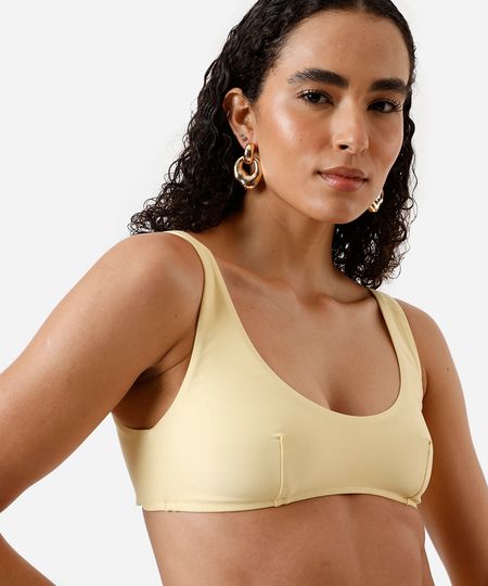 biquíni top triângulo amarelo G biquíni top triângulo amarelo G
