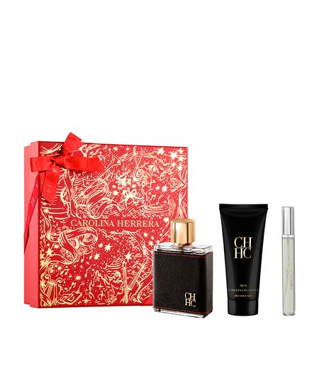 kit perfume masculino carolina herrera men eau de toilette balm pós barba 100ml e eau de toilette 10ml UNICO