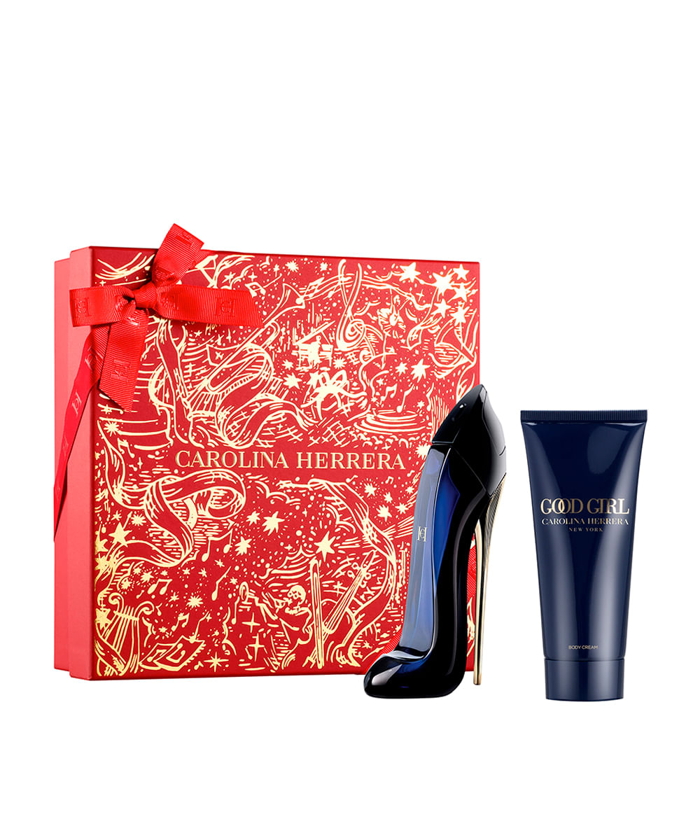 kit perfume feminino carolina herrera good girl eau de parfum 80ml e creme corporal 100ml