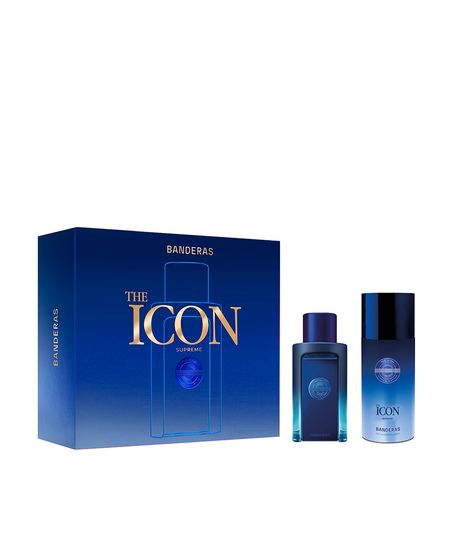 kit perfume masculino banderas the icon supreme eau de parfum intense for men 100ml e desodorante spray 24h 150ml UNICO kit perfume masculino banderas the icon supreme eau de parfum intense for men 100ml e desodorante spray 24h 150ml UNICO