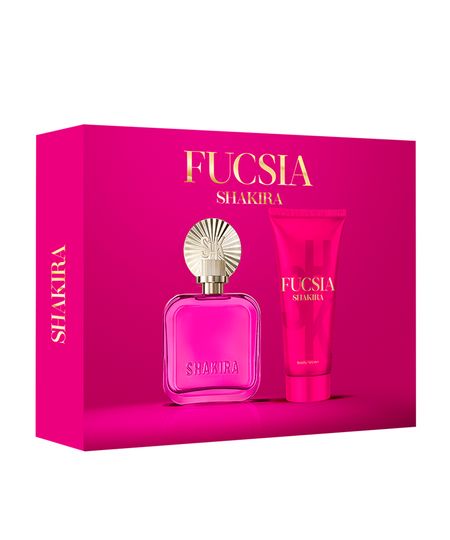 kit perfume feminino shakira fucsia eau de parfum 80ml e creme corporal 75ml UNICO kit perfume feminino shakira fucsia eau de parfum 80ml e creme corporal 75ml UNICO