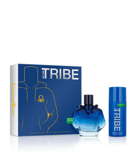 kit perfume masculino benetton united colors we are tribe eau de toilette 90ml e desodorante 150ml UNICO kit perfume masculino benetton united colors we are tribe eau de toilette 90ml e desodorante 150ml UNICO