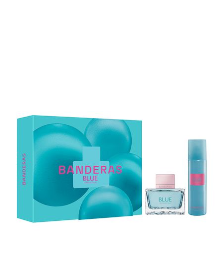 kit perfume feminino banderas blue seduction for women eau de toilette 80ml e desodorante spray 24h 150ml UNICO kit perfume feminino banderas blue seduction for women eau de toilette 80ml e desodorante spray 24h 150ml UNICO