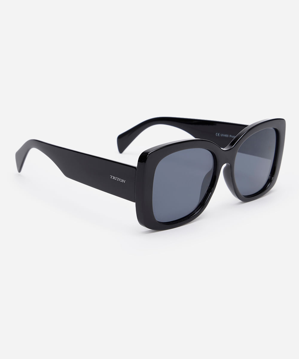 óculos de sol quadrado triton preto