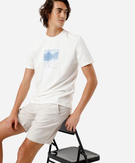 camiseta masculina de algodão rio de janeiro off white PP camiseta masculina de algodão rio de janeiro off white PP