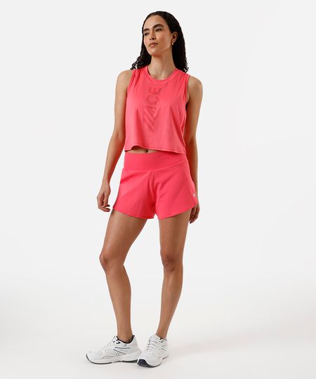 short running feminino esportivo ace com bolso rosa P short running feminino esportivo ace com bolso rosa P