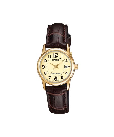 relógio feminino casio analógico ltp v002gl 9budf dourado UNICO