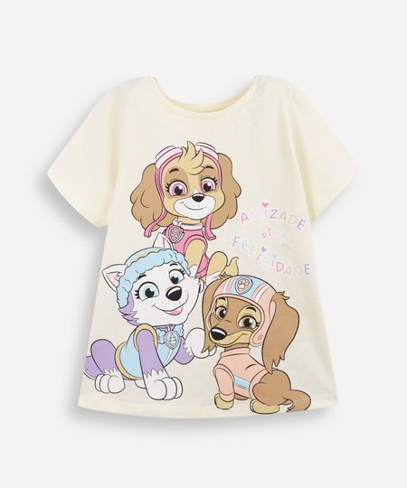 camiseta infantil patrulha e amigos amarela 5