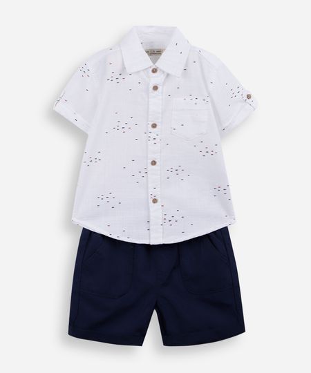 conjunto infantil mini peixes azul 2 conjunto infantil mini peixes azul 2