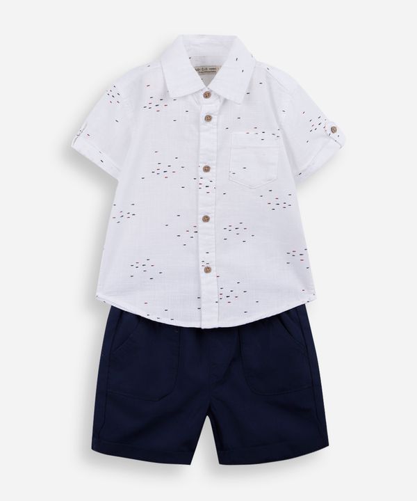 conjunto infantil mini peixes azul 4