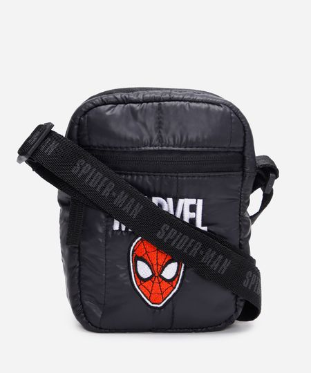 shoulder bag infantil homem aranha preta UNICO