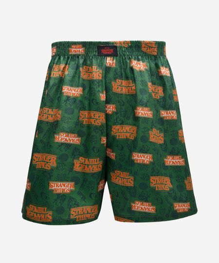 cueca samba canção de algodão stranger things colorida P cueca samba canção de algodão stranger things colorida P