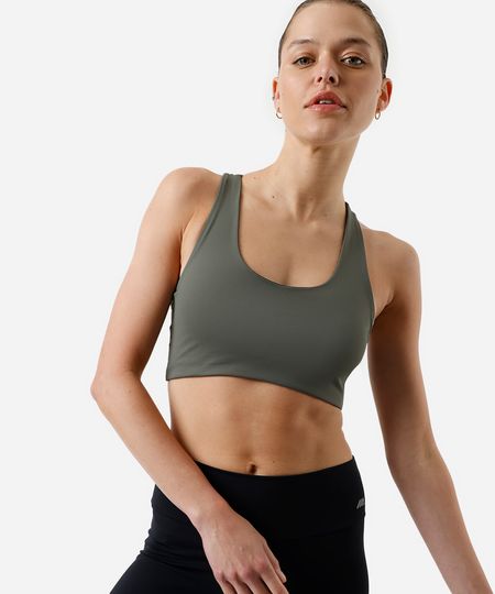 top nadador feminino de poliamida esportivo ace verde P