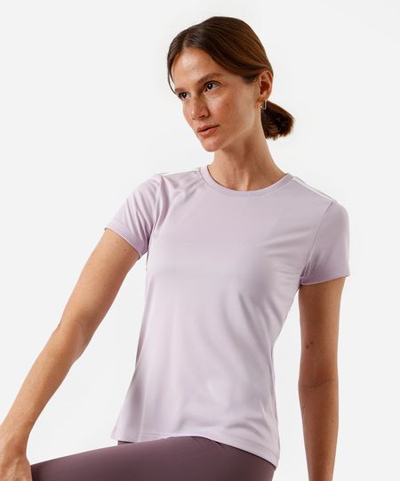 camiseta feminina esportiva ace com listras lilás P camiseta feminina esportiva ace com listras lilás P