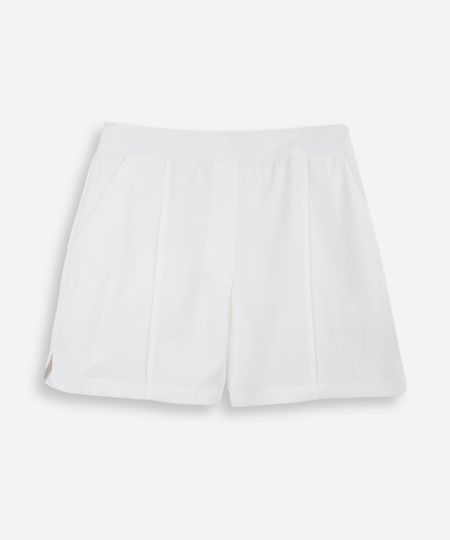 short de alfaiataria juvenil com nervura off white 16 short de alfaiataria juvenil com nervura off white 16