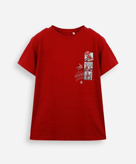 camiseta de algodão infantil homem aranha vermelha 6 camiseta de algodão infantil homem aranha vermelha 6