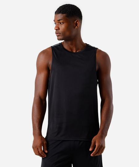 regata masculina esportiva ace com refletivos preta M