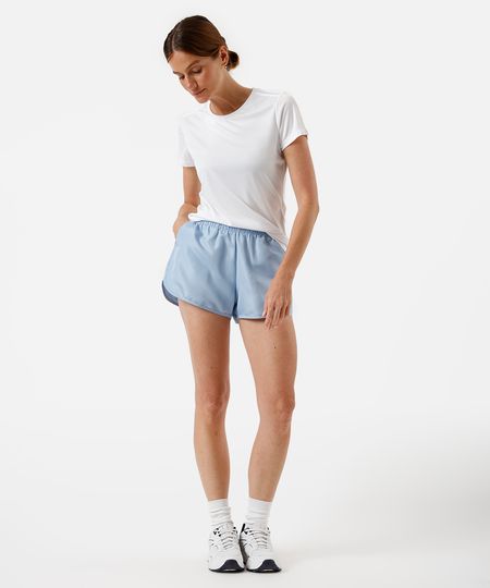 short running feminino esportivo ace azul M short running feminino esportivo ace azul M