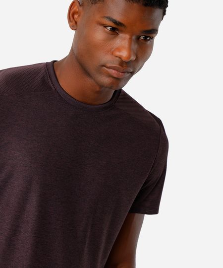 camiseta masculina esportiva ace com recorte vinho G