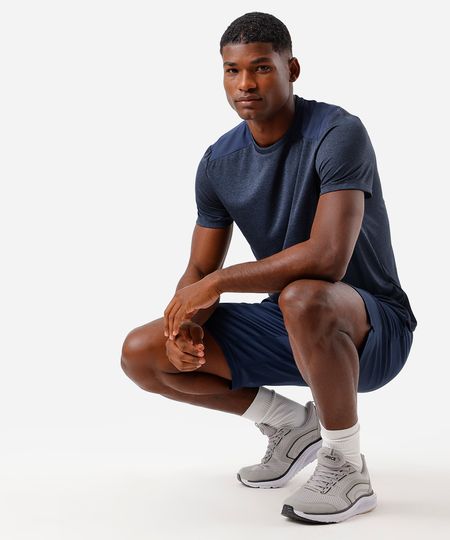 bermuda masculina esportiva ace texturizada azul GG bermuda masculina esportiva ace texturizada azul GG