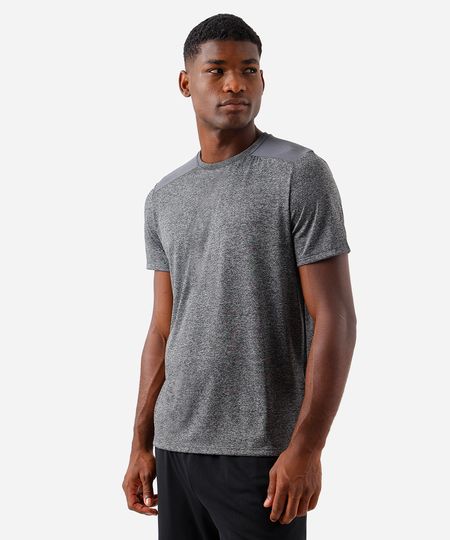 camiseta masculina esportiva ace com recorte cinza G