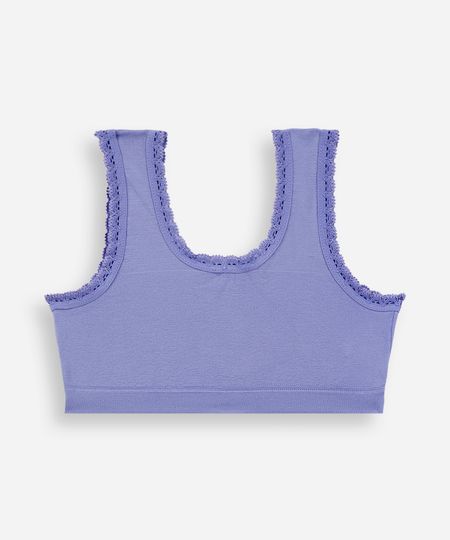 top infantil de algodão selene lilás UNICO top infantil de algodão selene lilás UNICO