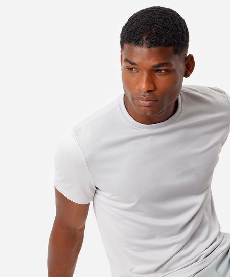 camiseta básica masculina esportiva ace manga curta cinza M camiseta básica masculina esportiva ace manga curta cinza M