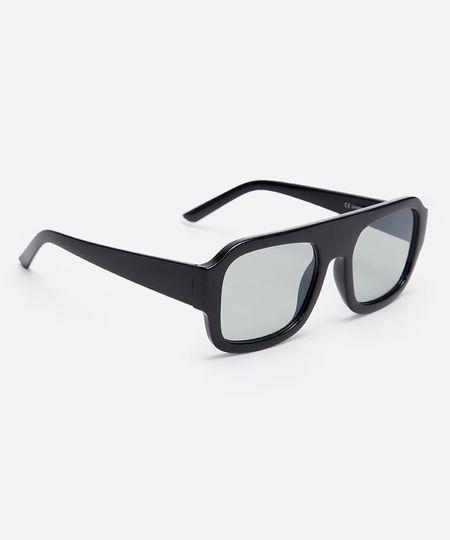 óculos de sol quadrado mindset preto UNICO