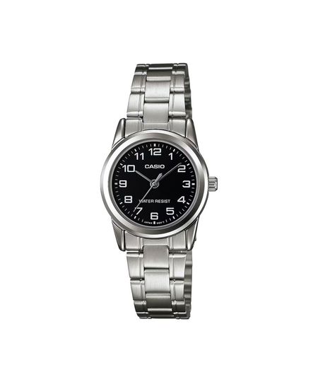 relógio feminino casio analógico ltp v001d 1budf prateado UNICO