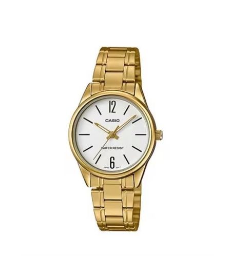 relógio feminino casio analógico ltp v005g 7budf dourado UNICO