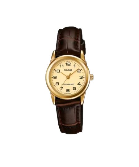 relógio feminino casio analógico ltp v001gl 9budf dourado UNICO