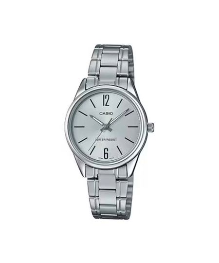 relógio feminino casio analógico ltp v005d 7budf prateado UNICO