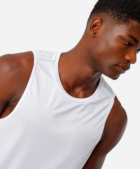 regata masculina esportiva ace com refletivos branca P