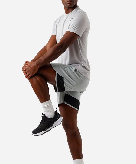 short masculino esportivo ace com recorte e nervura verde M short masculino esportivo ace com recorte e nervura verde M