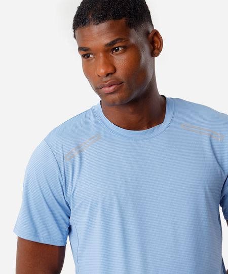 camiseta masculina esportiva ace texturizada azul GG camiseta masculina esportiva ace texturizada azul GG