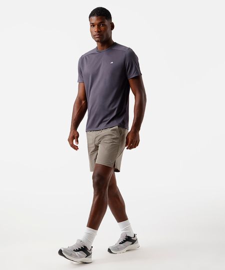 short masculino esportivo ace de poliamida marrom P short masculino esportivo ace de poliamida marrom P