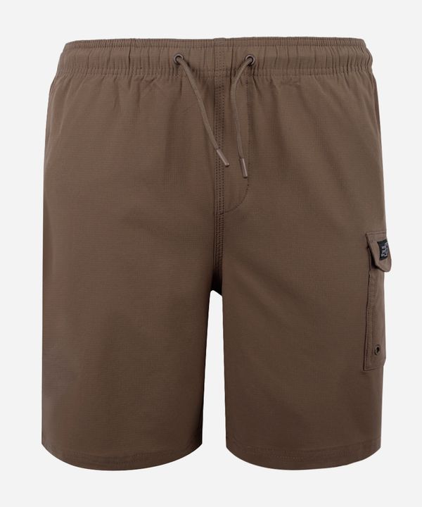 bermuda juvenil com bolso cargo marrom 16