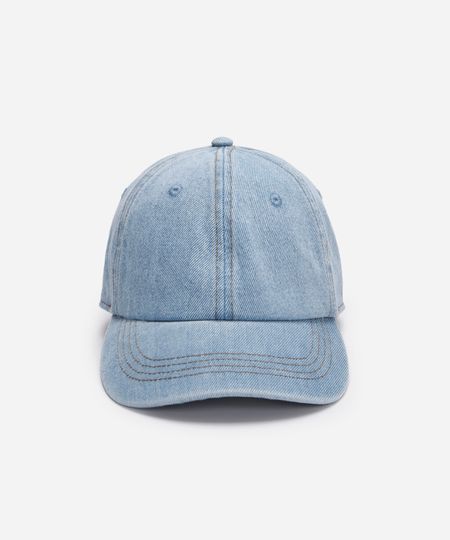 boné feminino aba curva estonado azul UNICO boné feminino aba curva estonado azul UNICO