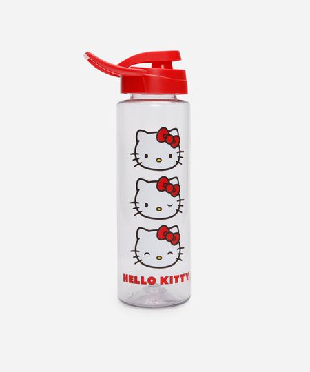 garrafa de plástico hello kitty 750ml vermelho UNICO