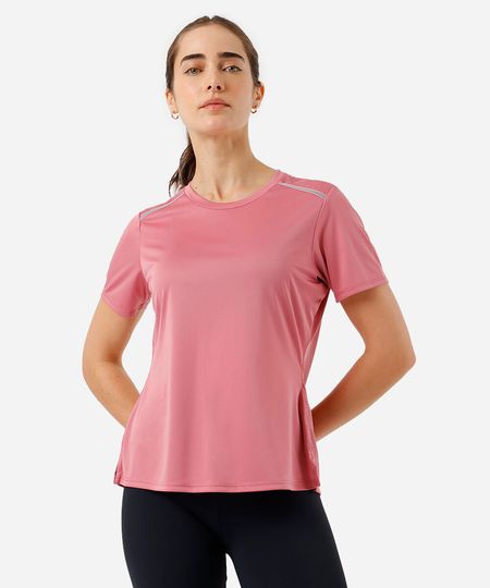 camisa feminina ace com refletivo no ombro rosa P camisa feminina ace com refletivo no ombro rosa P
