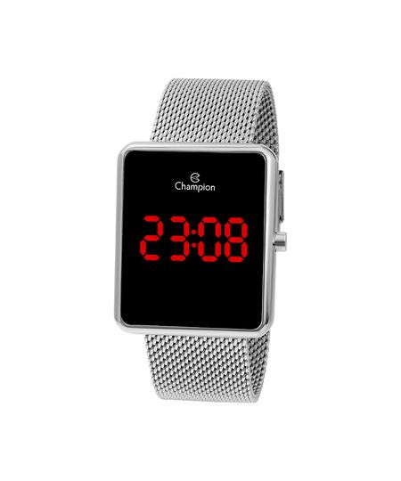 relógio feminino champion digital ch40080t prateado UNICO