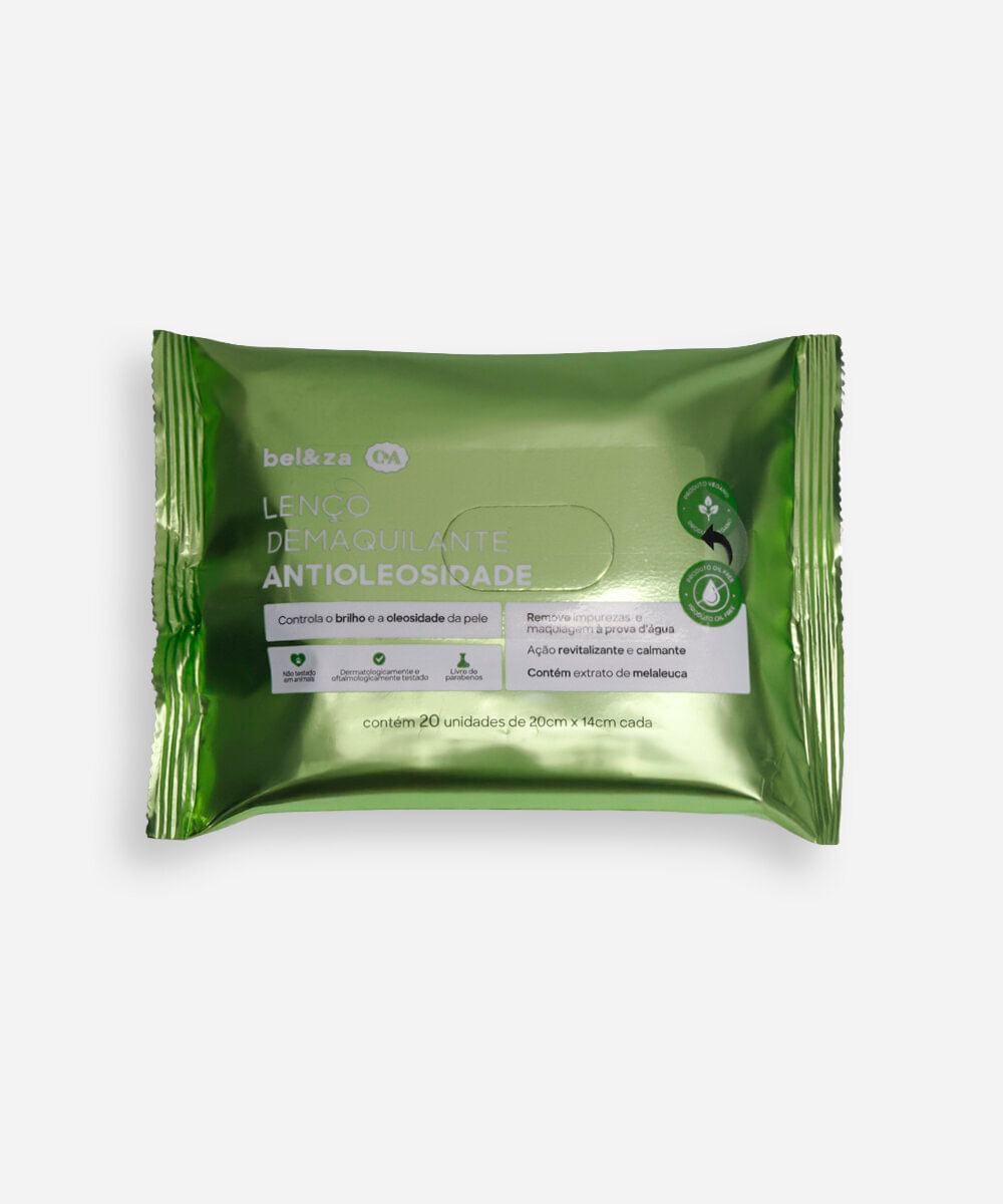 lenço de limpeza facial antioleosidade beleza cea