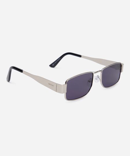 óculos de sol quadrado triton unissex prateado UNICO