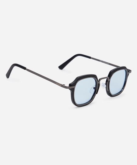 óculos de sol quadrado triton unissex cinza UNICO