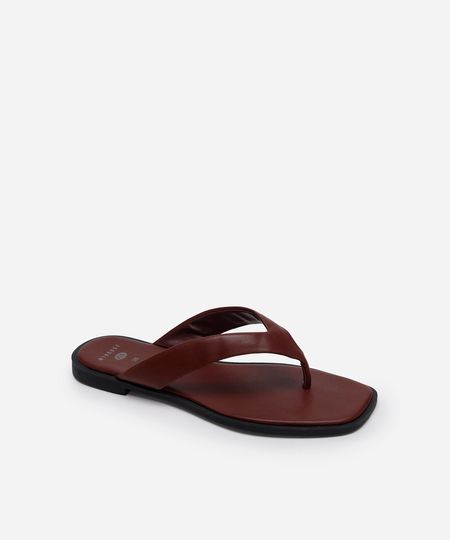 rasteirinha bico quadrado mindset vinho 35 rasteirinha bico quadrado mindset vinho 35