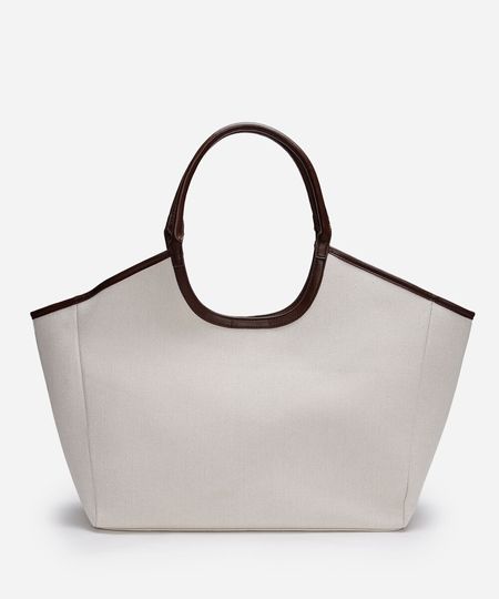 bolsa shopper bege UNICO bolsa shopper bege UNICO