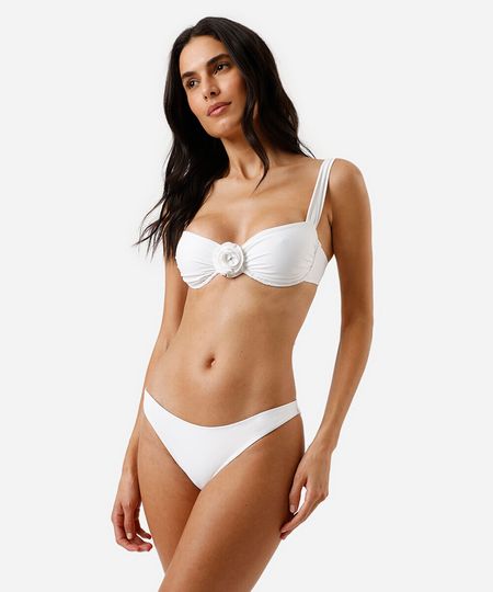 biquíni calcinha asa delta feminino off white M